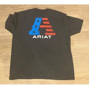 Ariat T Shirt Mens Size XL US Flag Short Sleeve